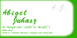 abigel juhasz business card